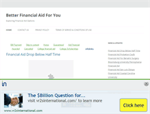 Tablet Screenshot of betterfinancialaid.com